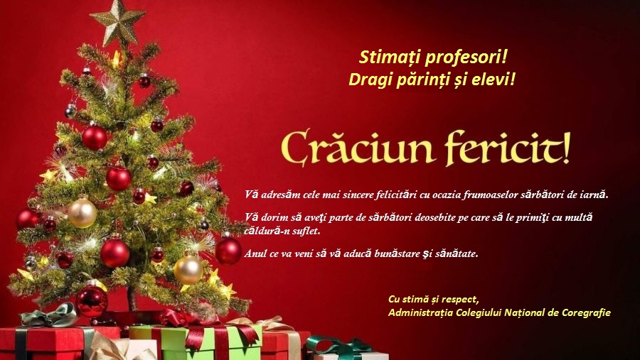 Craciun Fericit – Colegiul National de Coregrafie
